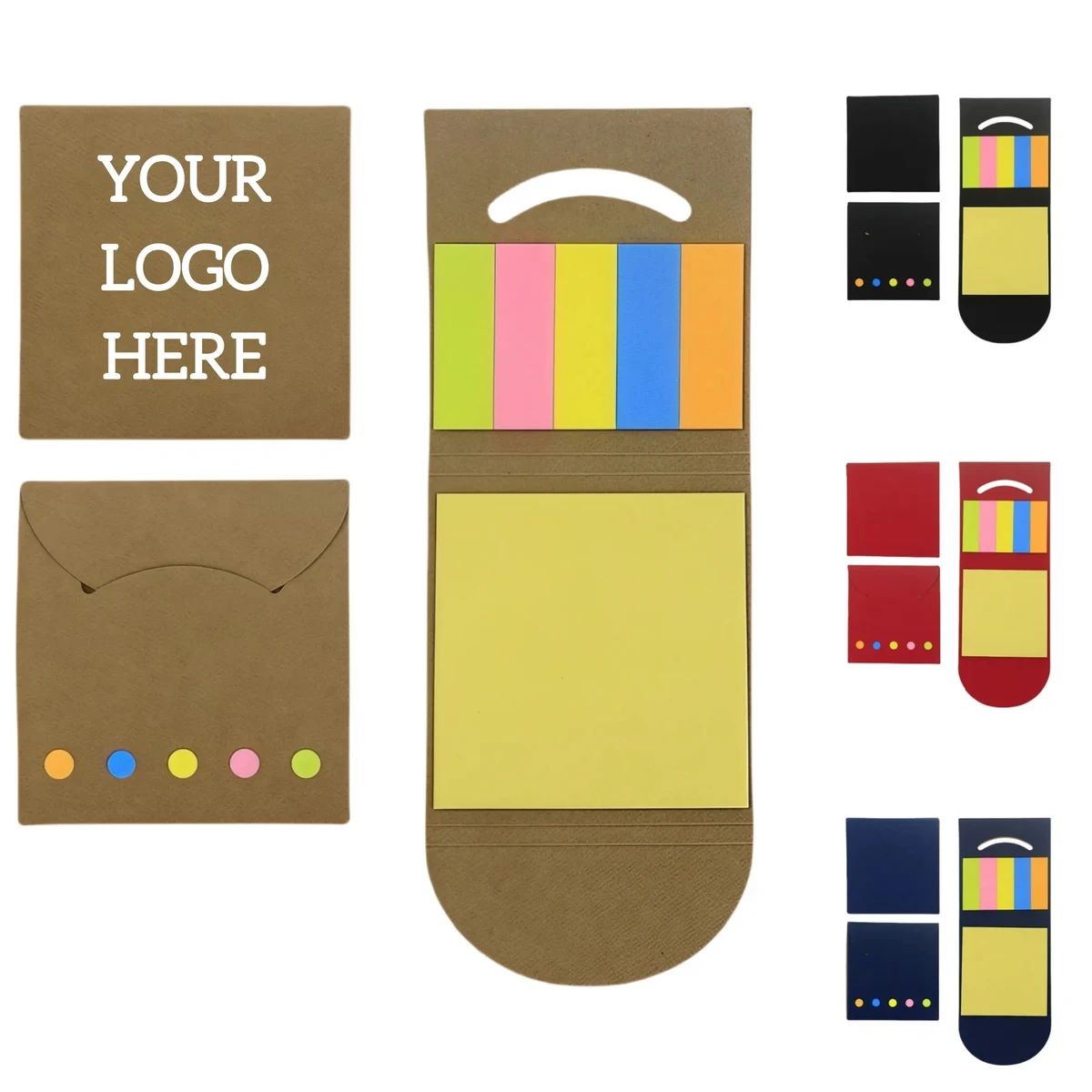 Colorful Sticky Notes and Page Markers Combo Set 1