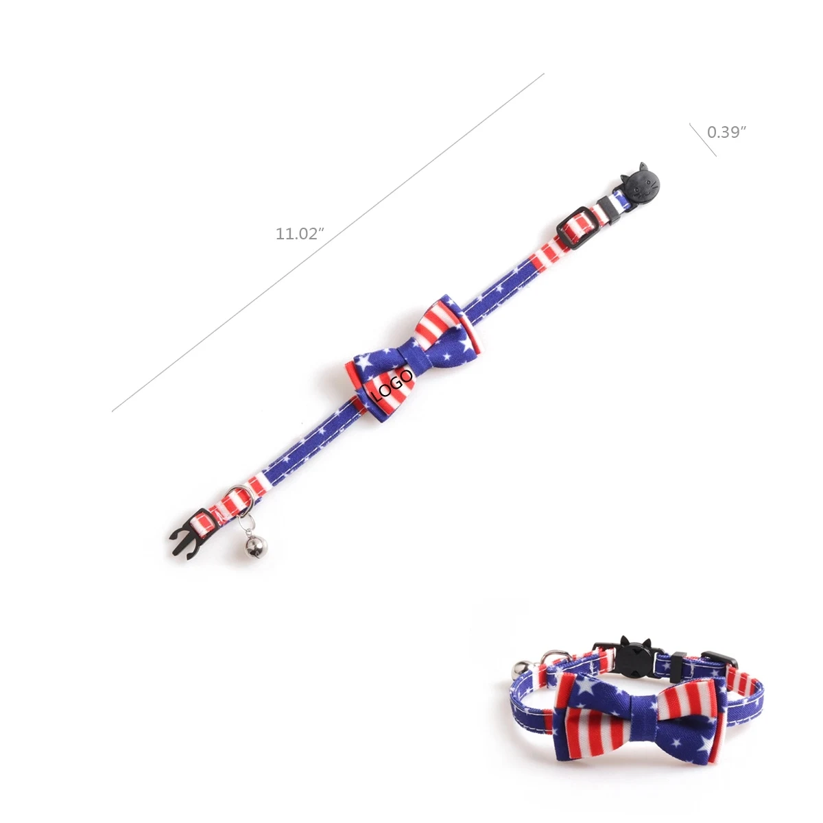 Flag pet collar 1