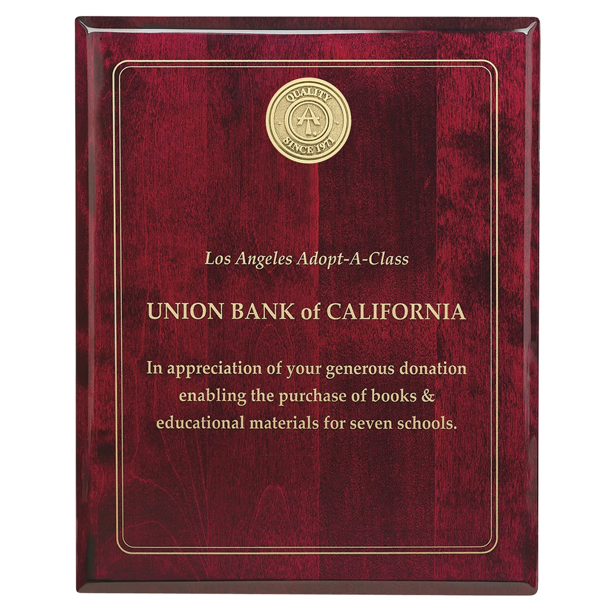JAFFA® Rosewood Plaque - 8" x 10" 1