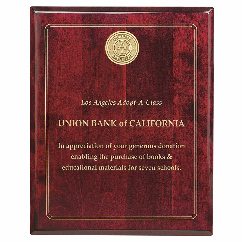 JAFFA® Rosewood Plaque - 8" x 10"