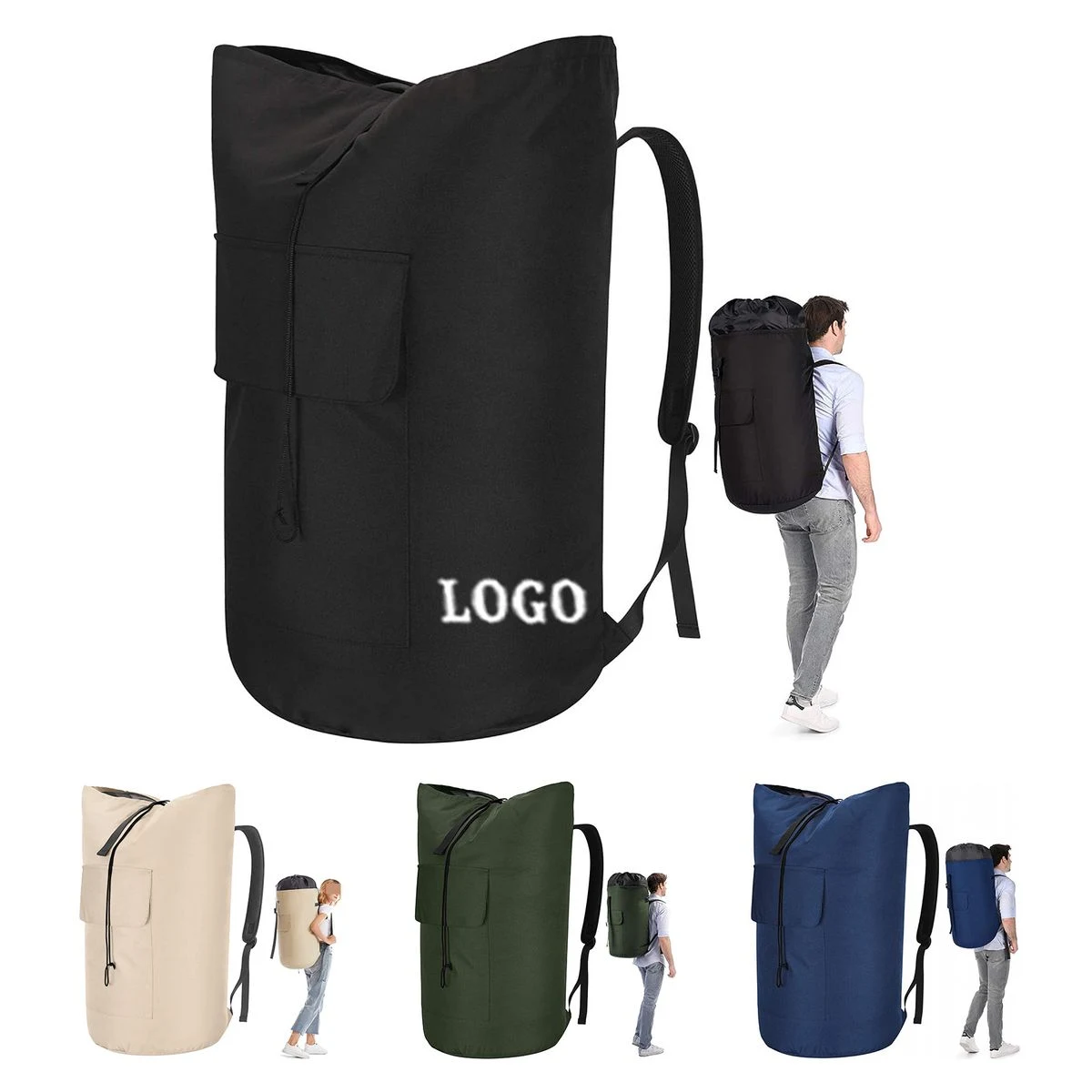 Large 125L Laundry Bag with Strong Adjustable Shoulder Straps 1