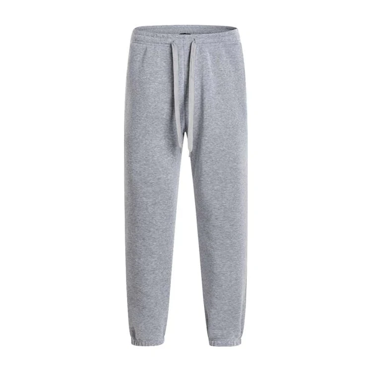 Men's Fleece Jogger Sweatpants - Size Large Light Gray 1