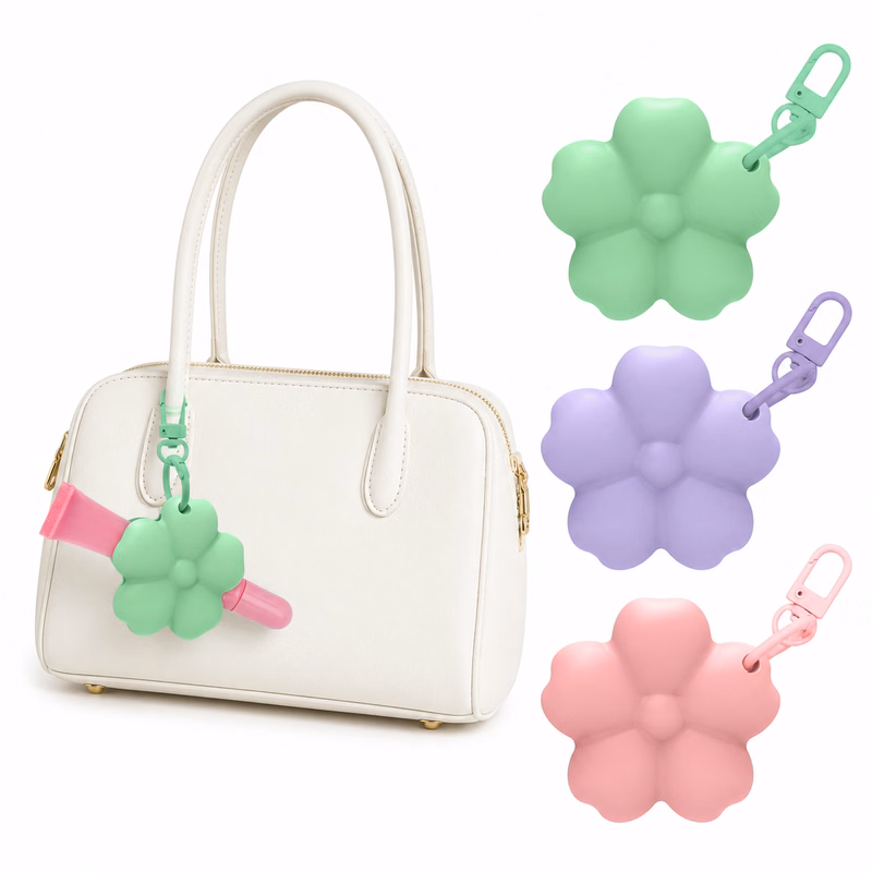 Portable Clip-on Lip Balm Lip Gloss Holder Keychain