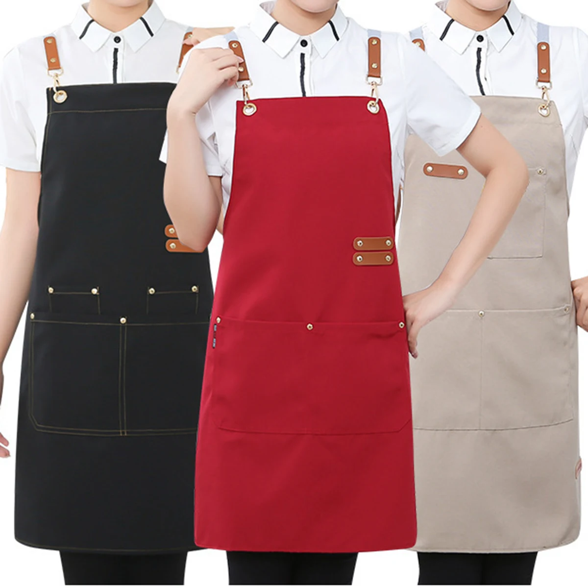 MOQ100 Household Canvas Apron 1