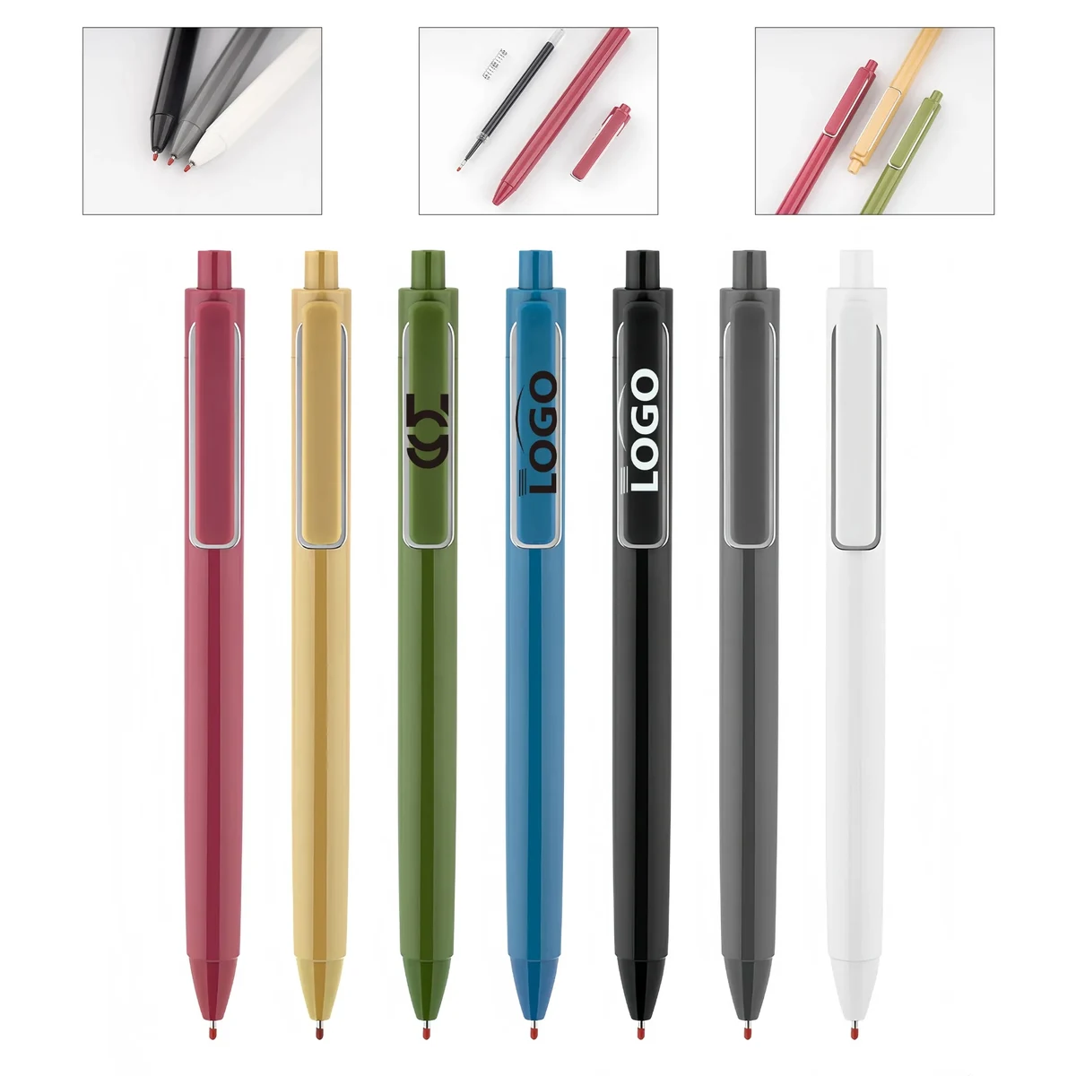 Large Capacity Retractable Gel Pen With Durable Cushion Tip 1