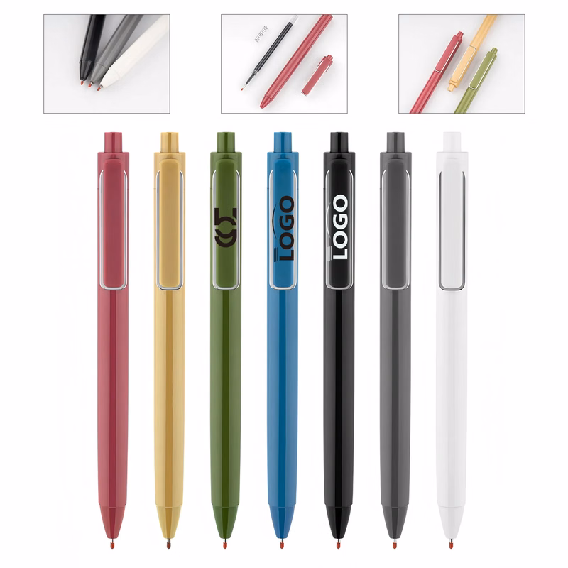Large Capacity Retractable Gel Pen With Durable Cushion Tip