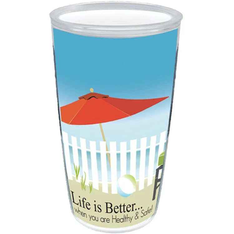 16oz Thermal Dual Walled Tumbler - White Printed Insert 1
