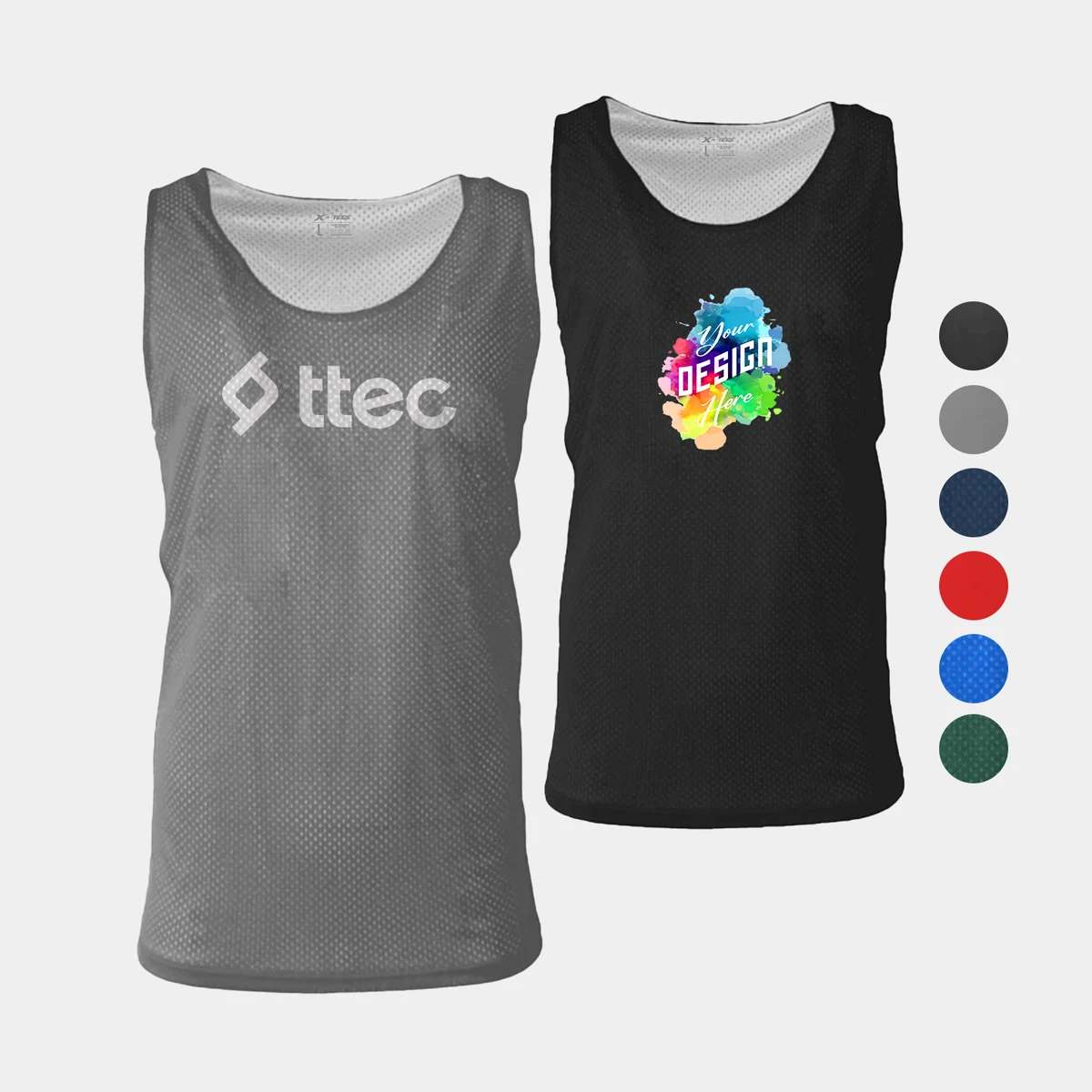 Core Mesh Reversible Tank with White Contrast Panels 1