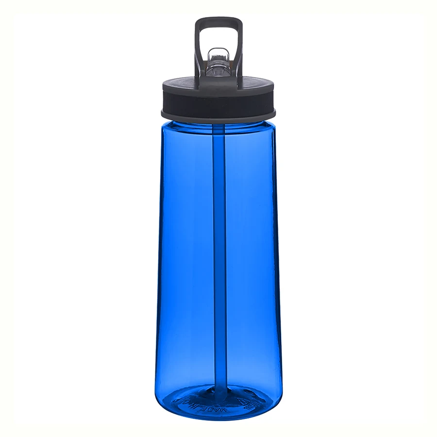 Sports Plastic Water Bottle - with Sip Straw, 22 oz. 1