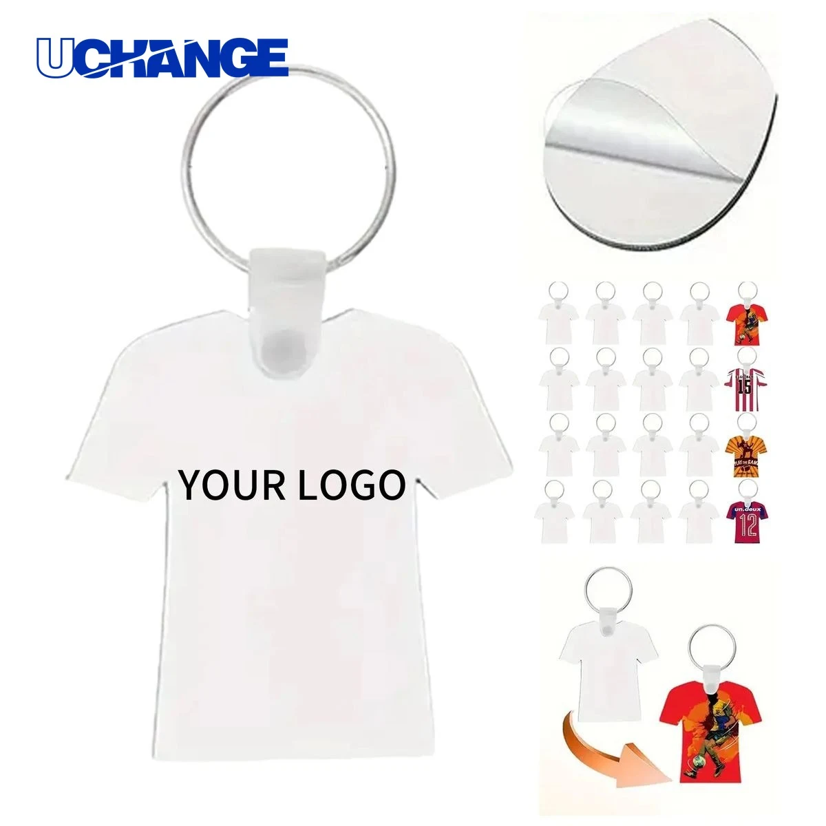 MDF Football Keychain Charm Durable Lightweight Design 1