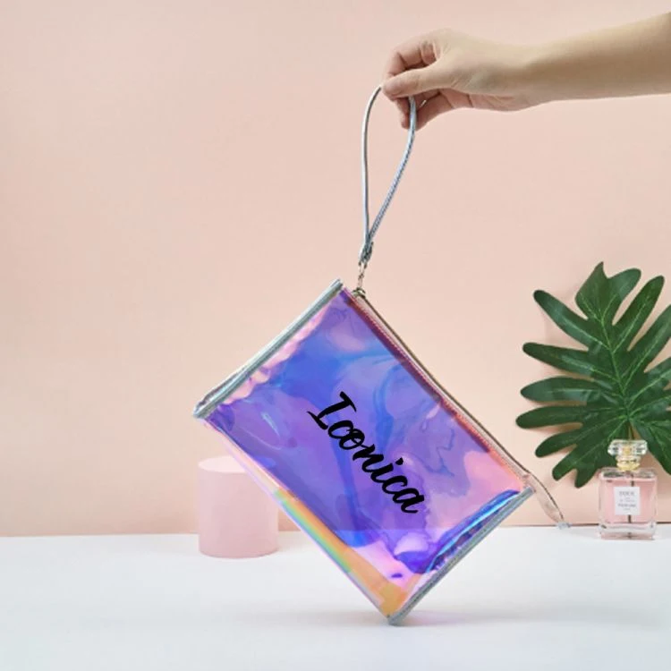 Laser PVC Cosmetic Bag with Zipper 1