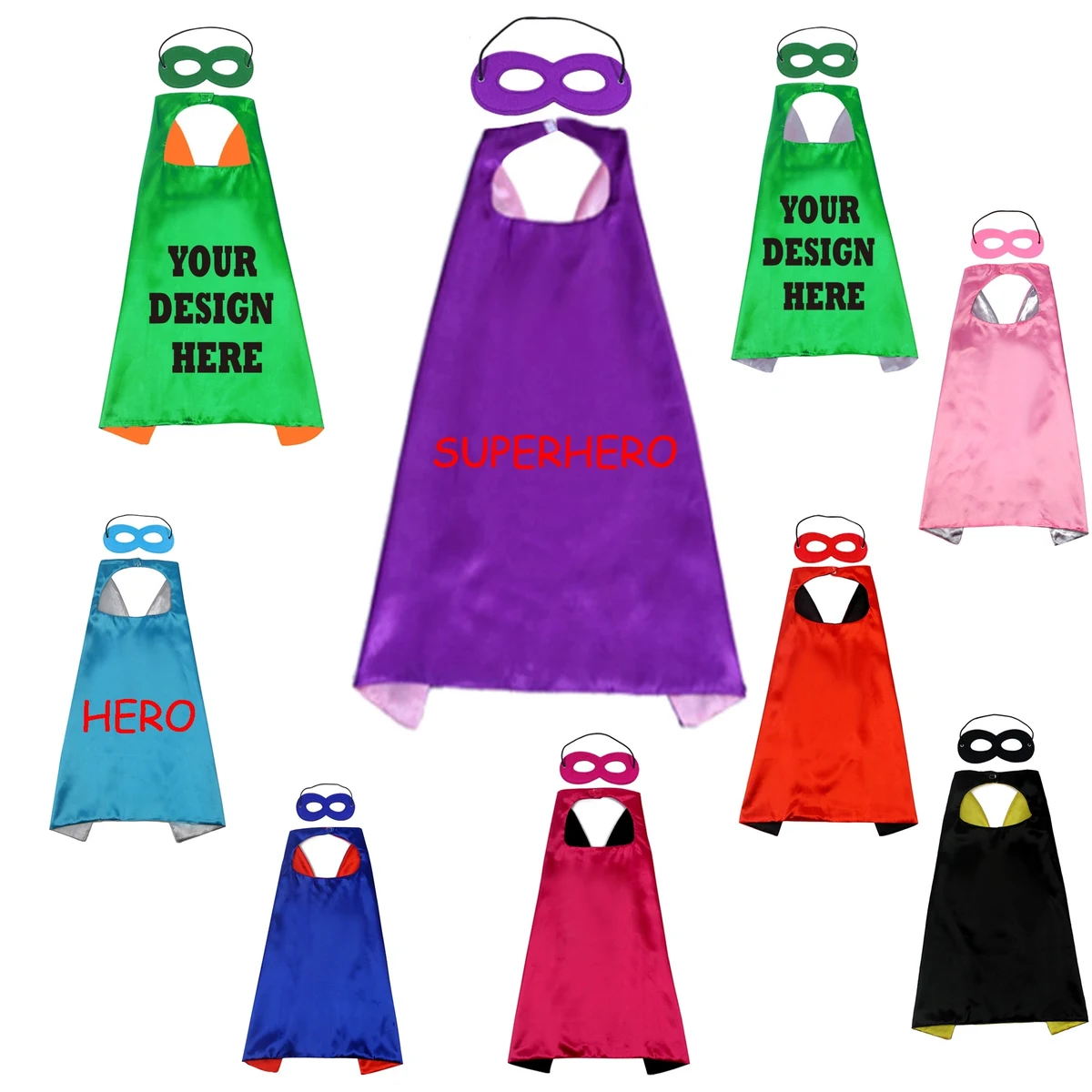 Child Hero Satin Cape 1