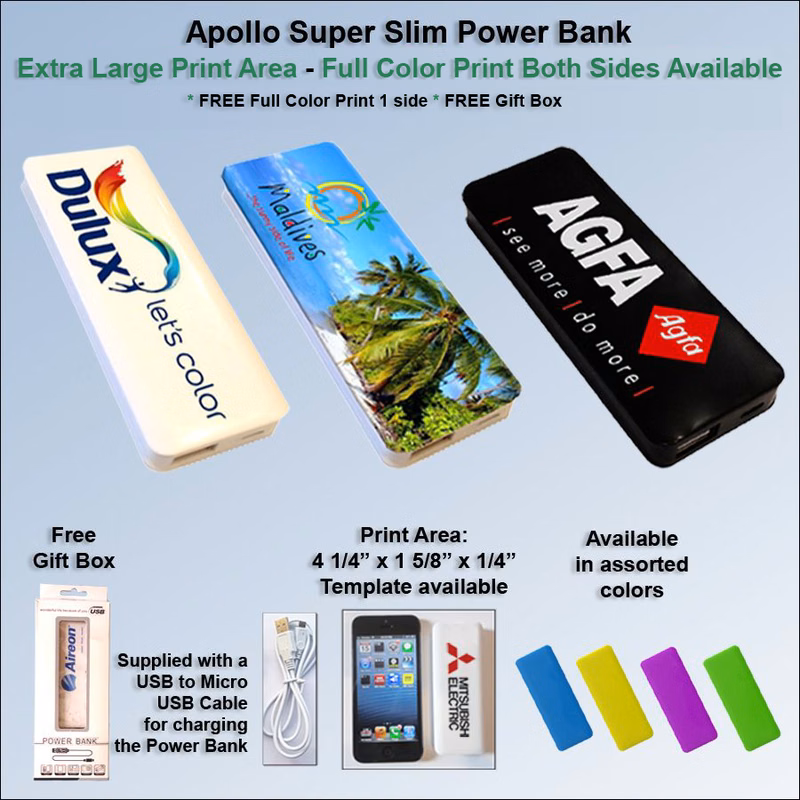 Apollo Super Slim Power Bank 2500 mAh