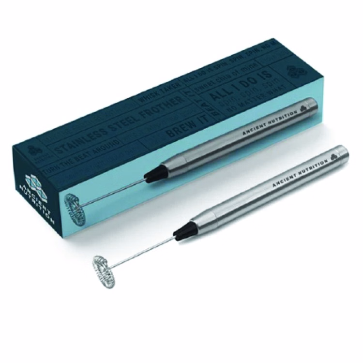 Stainless Steel Milk Frother With Custom Color Box