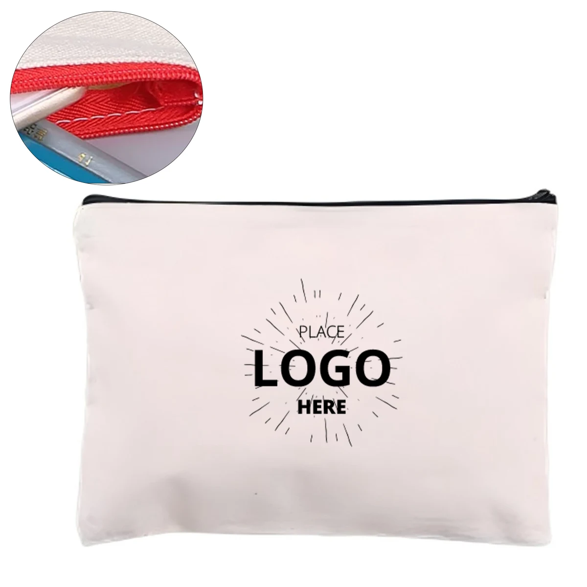 Canvas Zipper Carry Pouch 1
