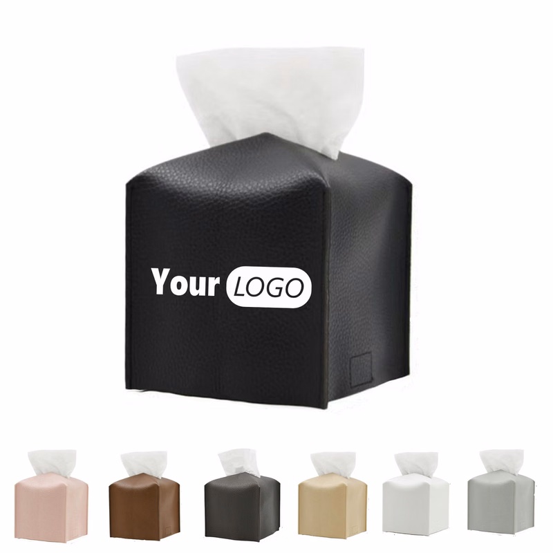 PU Foldable Square Tissue Box Cover