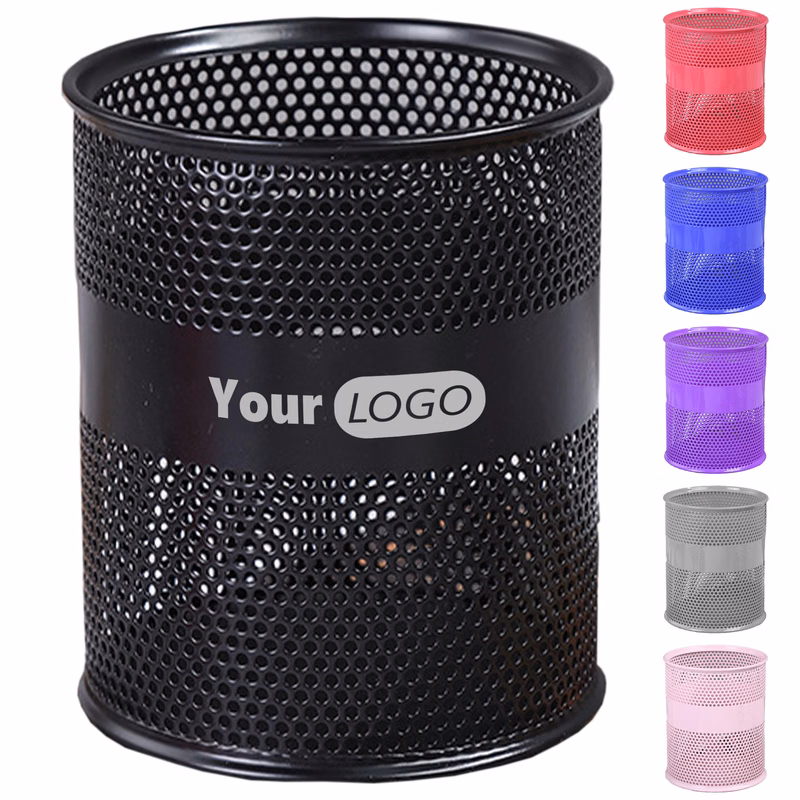 Iron Simple Solid Color Storage Pen Holder