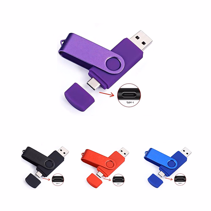 8 GB Metal Swivel USB Thumb Drive