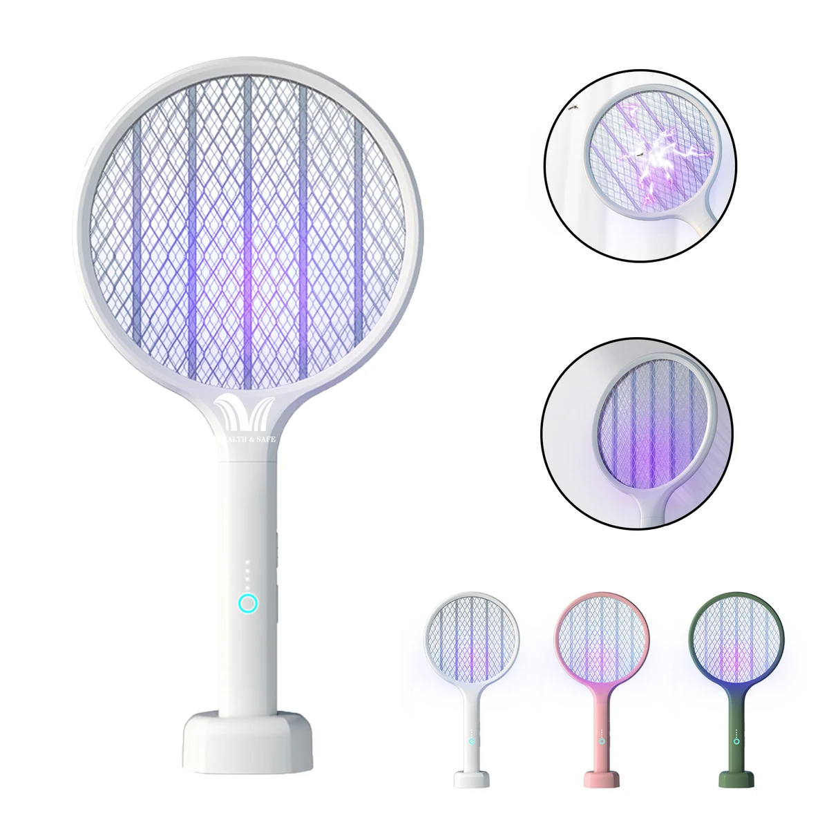Fly Swatter USB Rechargeable Bug Zapper Racket 1