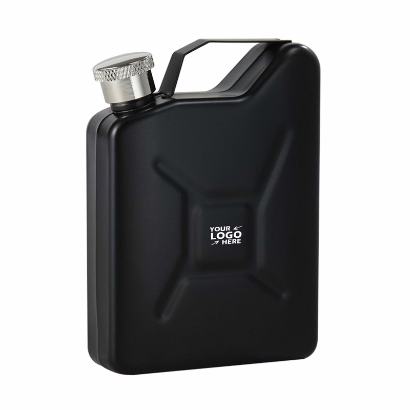 Custom Matte Black Stainless Steel Barrel Flask