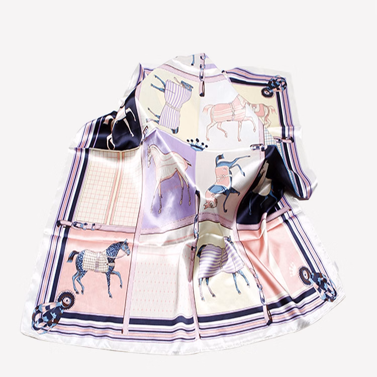 Delicate digital printed Silk scarf