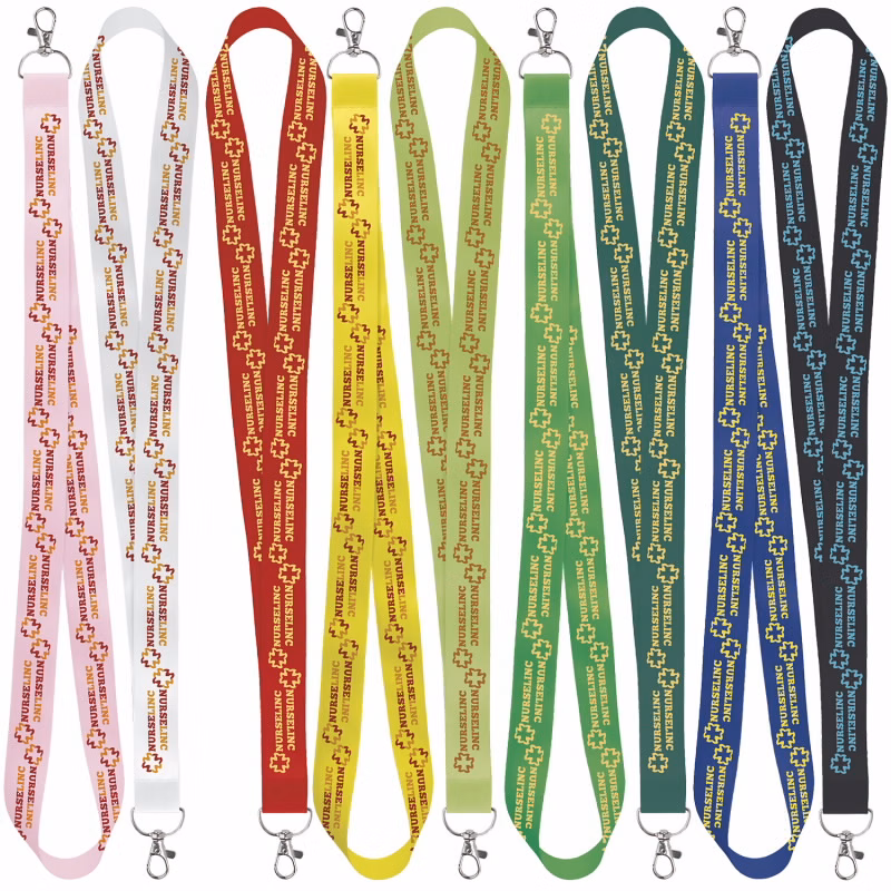 Universal Source® 1" Satin Screen Print Lanyard