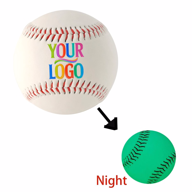 Hardwood Core Glow In The Dark PVC Baseball