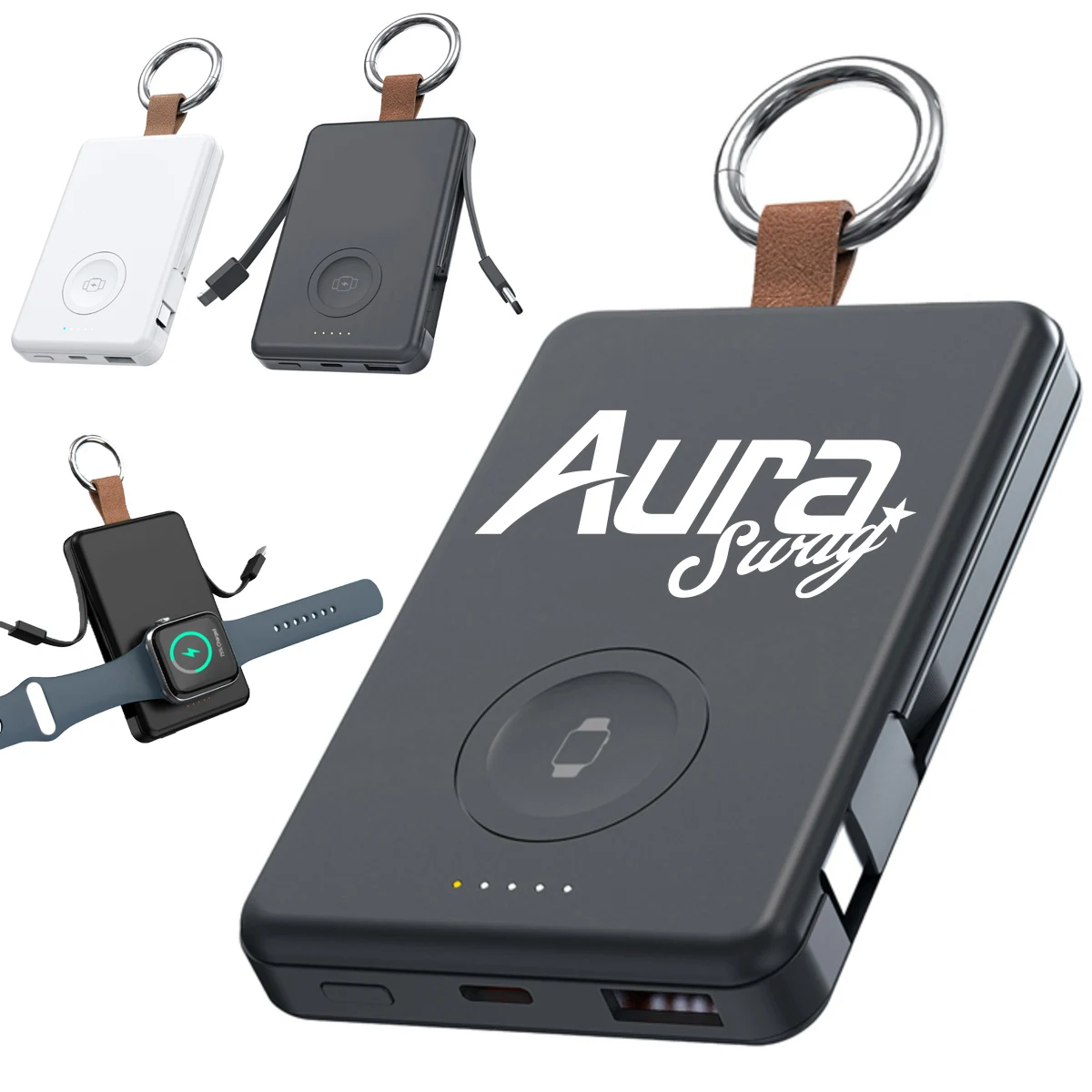 3-in-1 Wireless Power Bank Customizable Luminous Logo 1