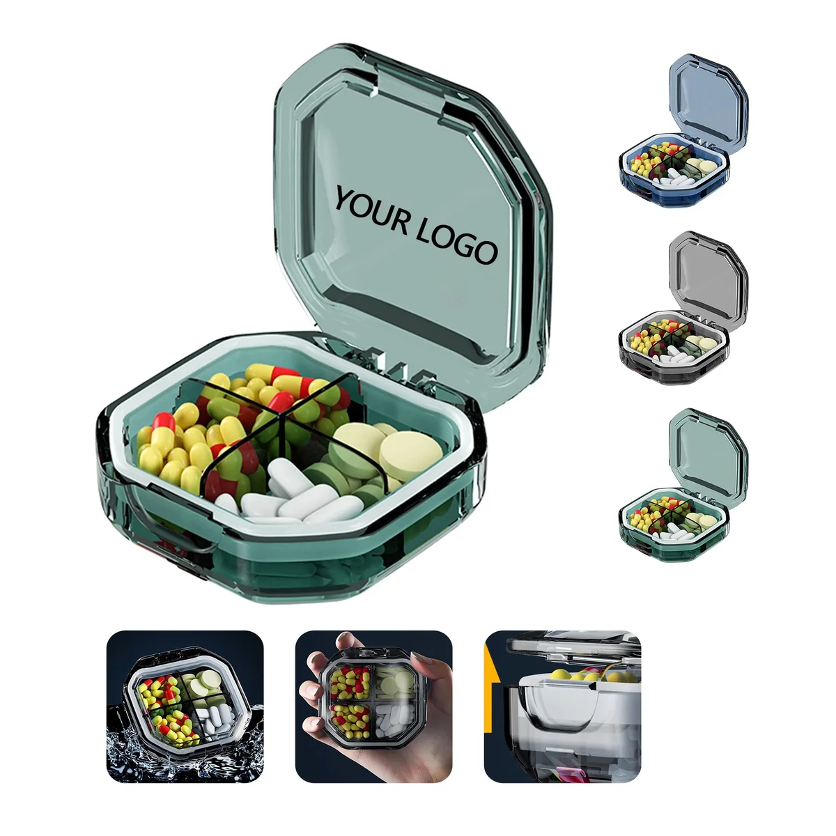 Creative Pill Storage Box with Moisture Proof Design 1