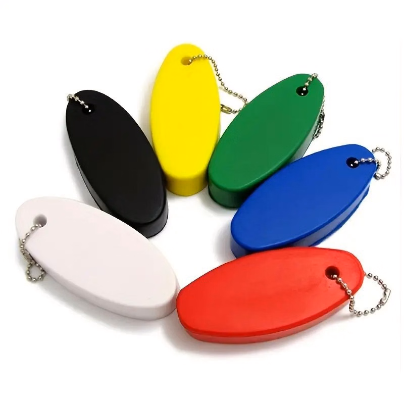 Soft Oval Floater Keychain