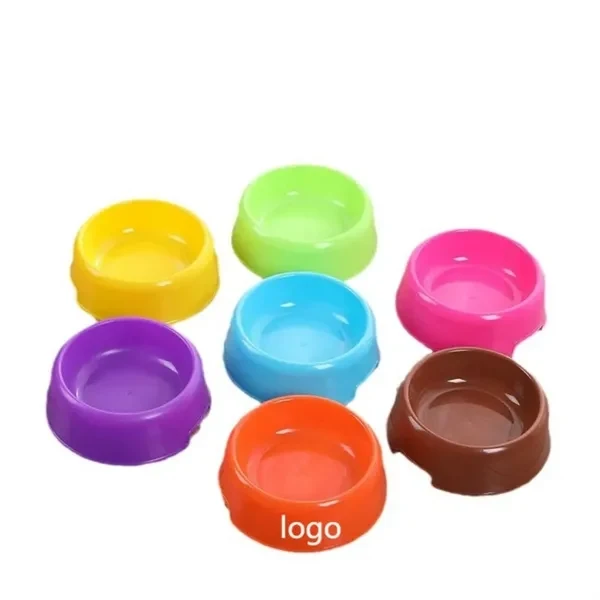 Custom 5.31 inch Plastic Pet Bowl — Food & Water Dish for Small Dogs & Cats 1
