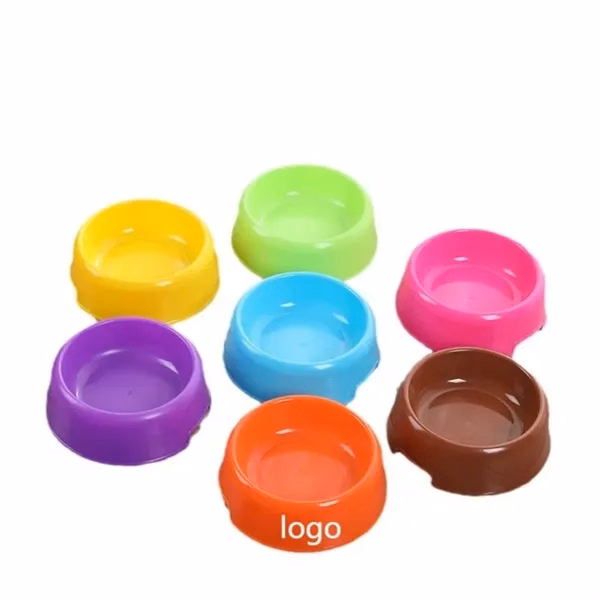 Custom 5.31 inch Plastic Pet Bowl — Food & Water Dish for Small Dogs & Cats