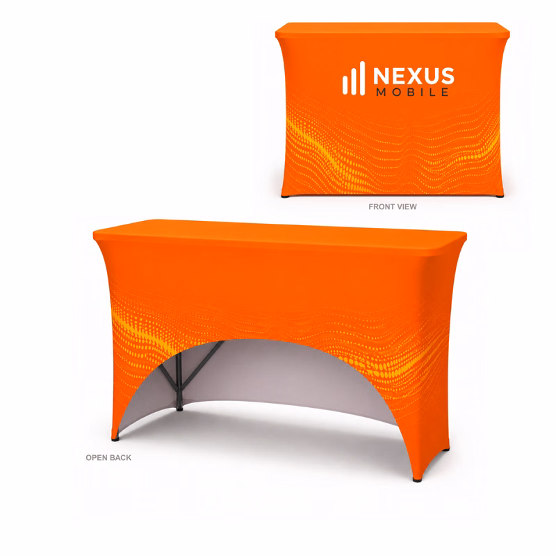 4' Spandex Stretch Table Cover - 42"H - Open Back