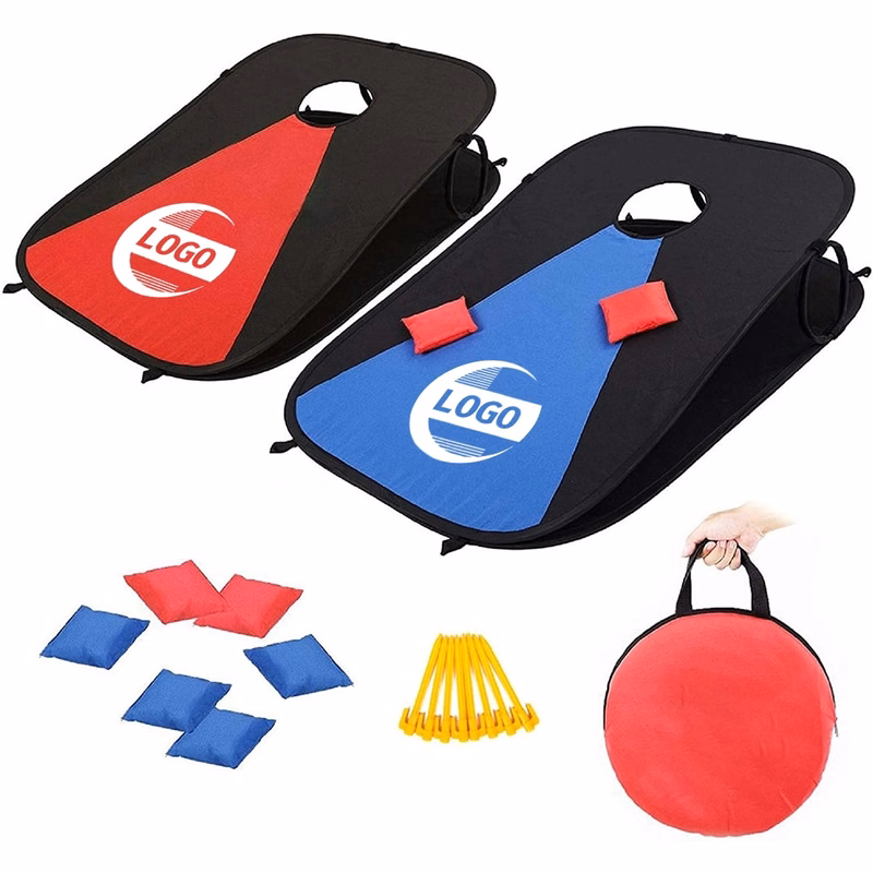 Collapsible Portable Corn Hole Boards With 8 Bean Bags