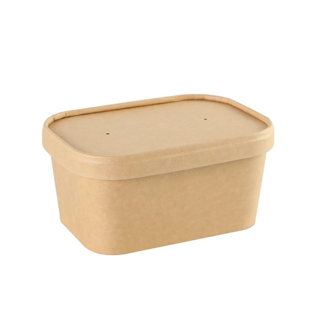 Disposable Kraft Paper Lunch Box 1