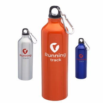 24 Oz. Carabiner Aluminum Water Bottle