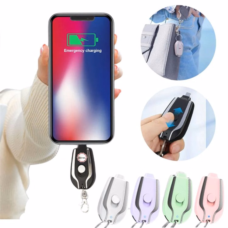 1500mAh Keychain Portable Charger