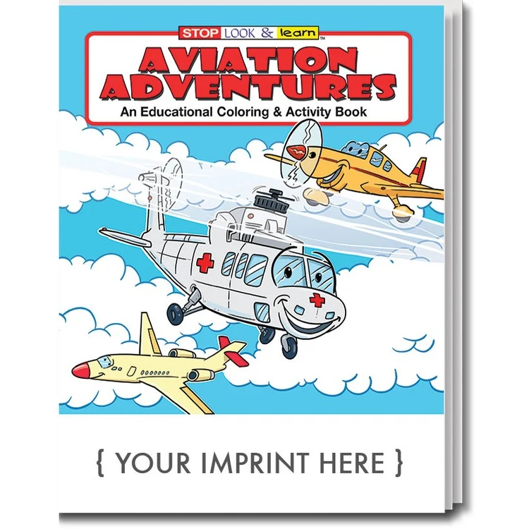 COLORING BOOK - Aviation Adventures Coloring & Activity Book 1
