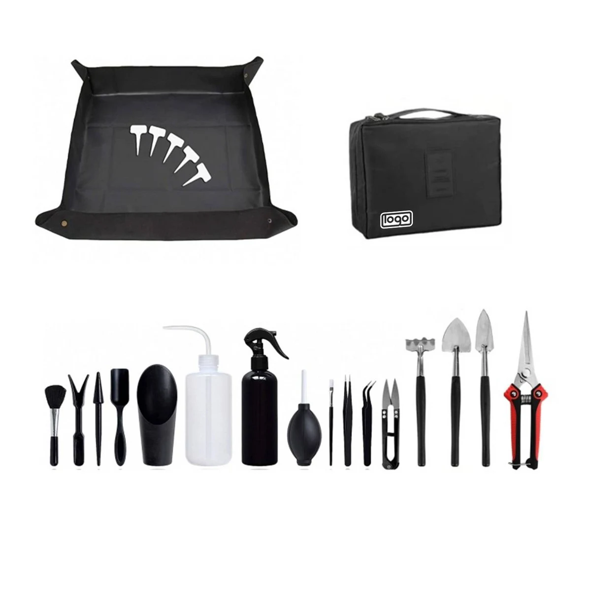 23PCS Plant Care Succulent Tools W/ Organizer Bag 1