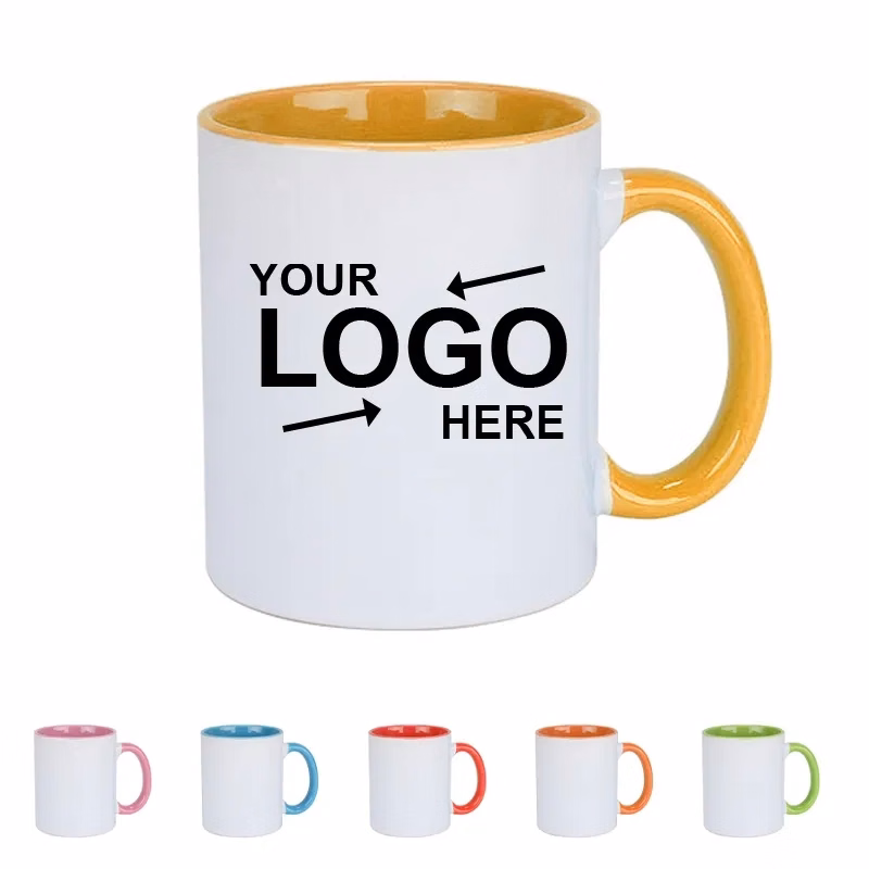 10.8 OZ.Two Tone Latte Mugs