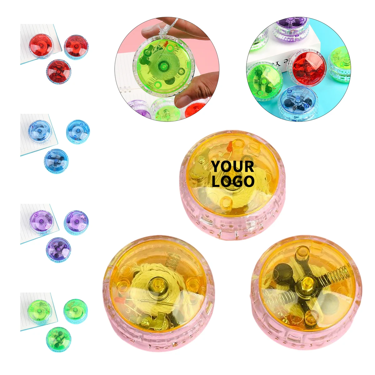 LED Flash Yoyo Toy Illuminated Spin Design 1