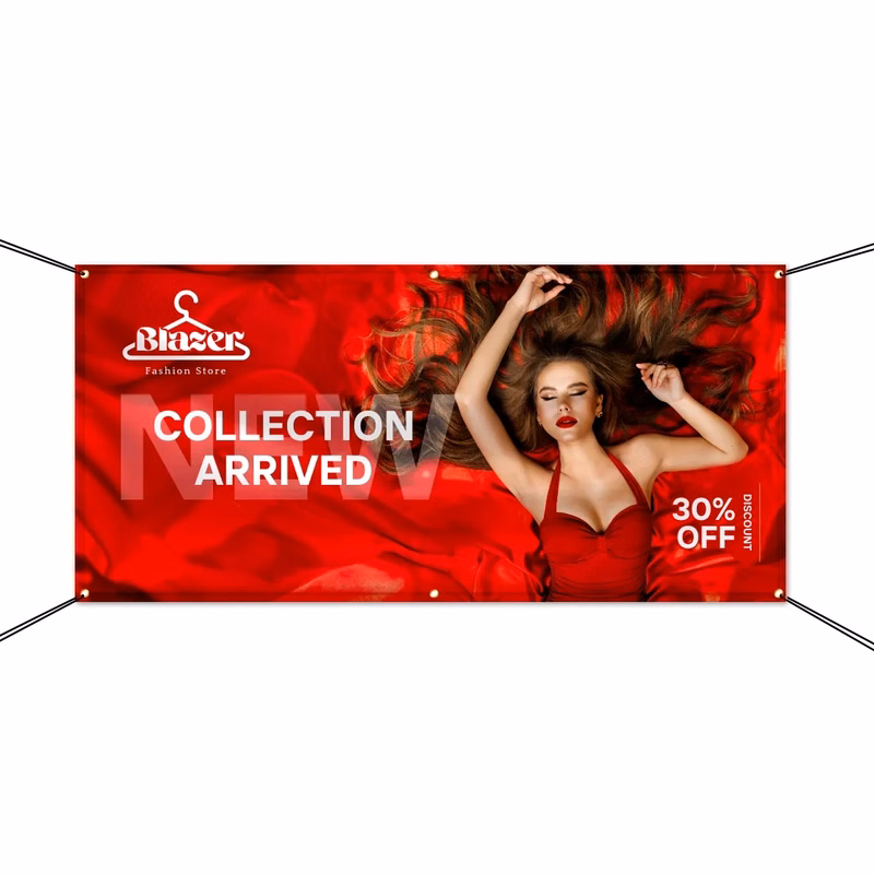 Custom Vinyl Banner - Double Sided Only (1Ft x 1Ft)