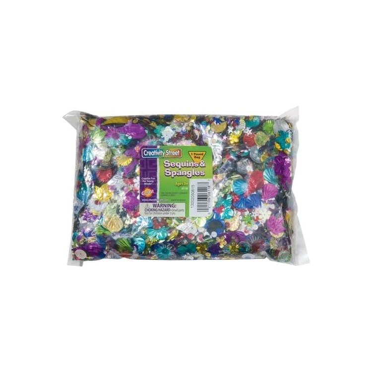 Sequins & Spangles - 1 Pound Bag Assorted Colors 1