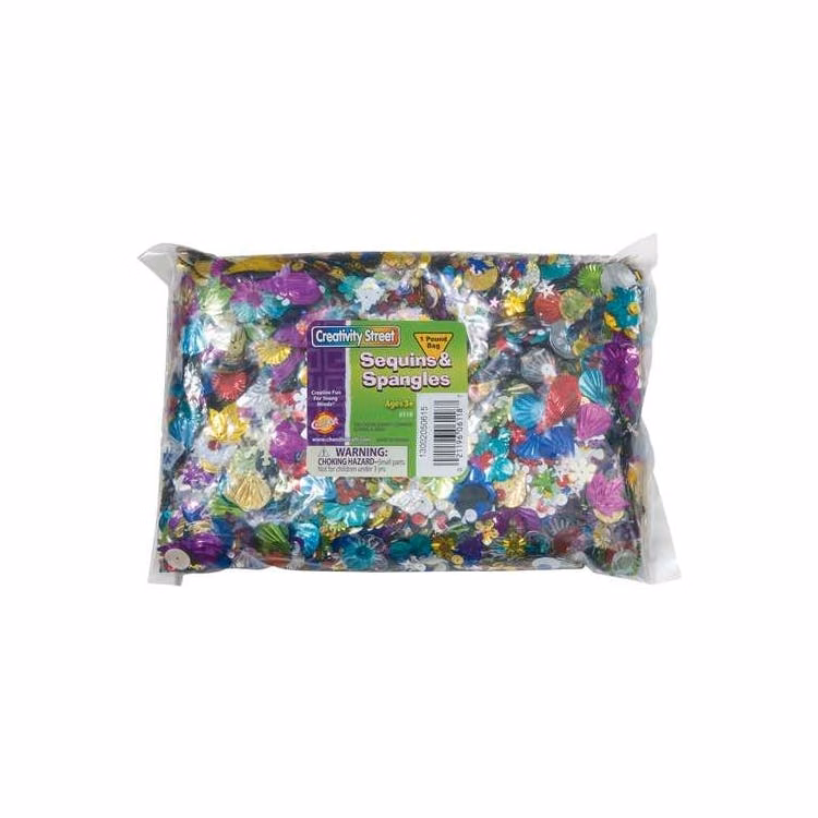 Sequins & Spangles - 1 Pound Bag Assorted Colors