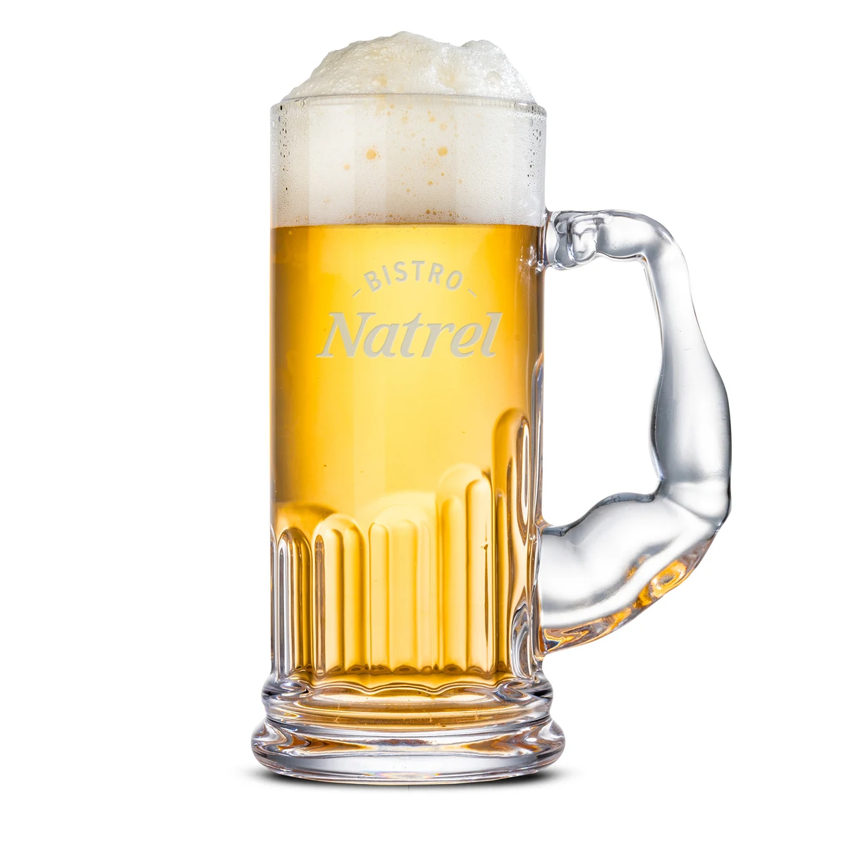 Muscle Man Beer Stein - Deep Etch 1