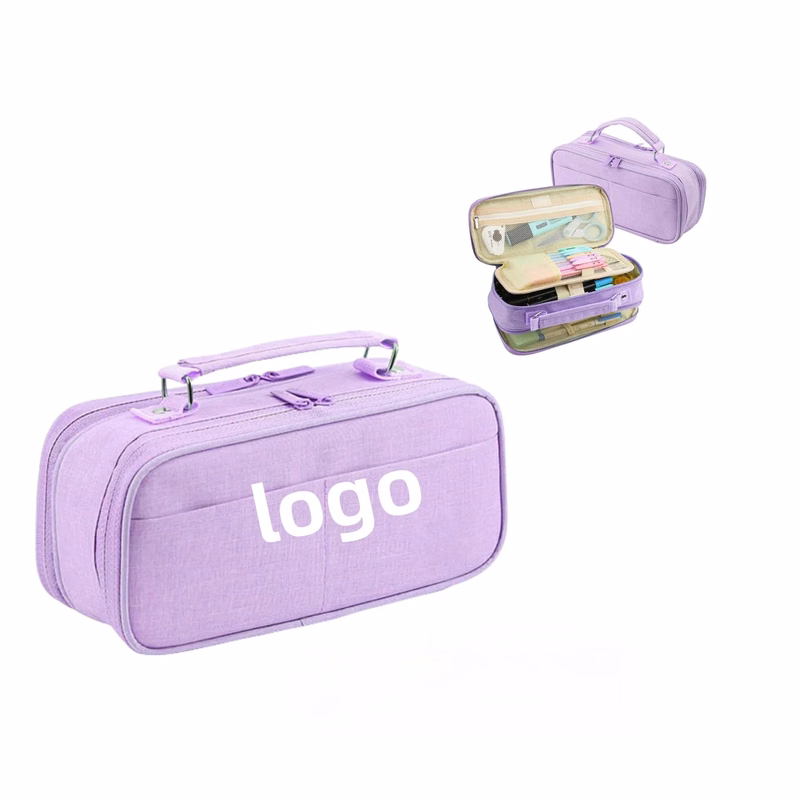Big Pencil Pen Case with Handle Strap