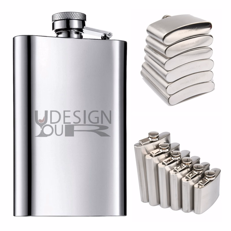 4oz Stainless Steel Flask MOQ 50PCS