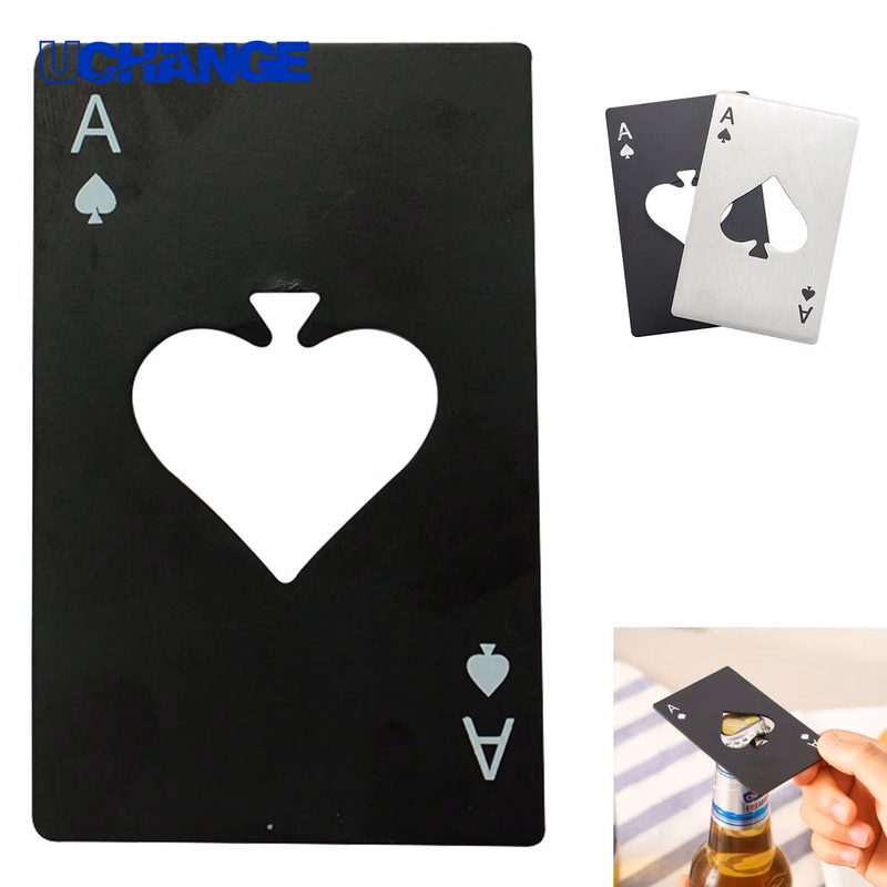 Ace Bottle Opener Card-Style Tool for Bar and Events