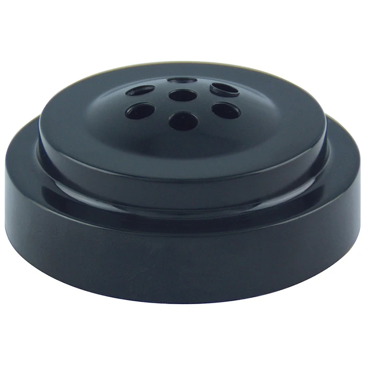 7 Hole Black Plastic Flag Base for 4" x 6" Stick Flags with 10" Staffs 1