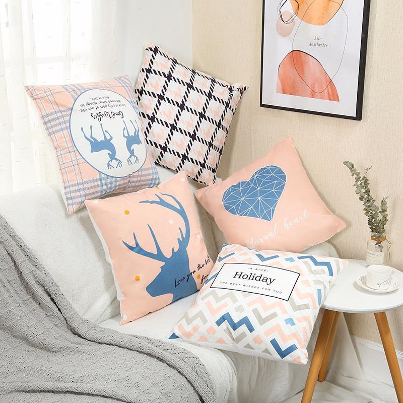 Pillow Cover Bedroom Home Office Decorative Pillowcase